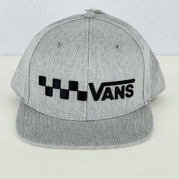 Vans Off The Wall Men's Trecker Gray Adjustable Snapback Trucker Hat NWT One Sz - Picture 3 of 6